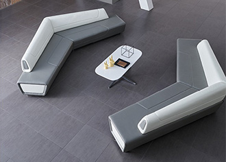 真皮休閑接待沙發