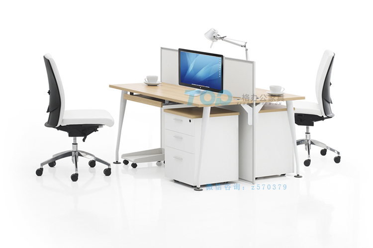 雙人屏風辦公桌