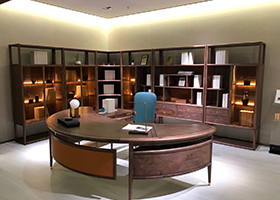 聽月純實木辦公家具班臺